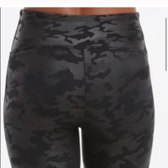 NWT Spanx Faux Leather Camo Leggings, S - Picture 8 of 9